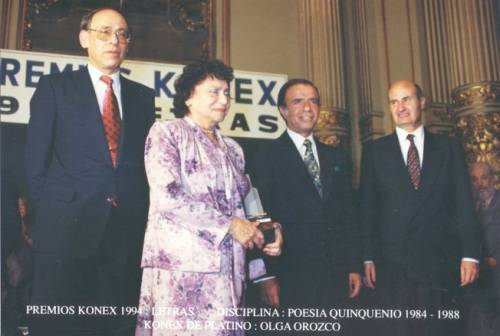 KONEX DE PLATINO - POESÍA: QUINQUENIO 1984-1988 - OLGA OROZCO 