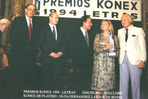 KONEX DE PLATINO - FOLKLORE - OLGA FERNÁNDEZ LATOUR DE BOTAS 