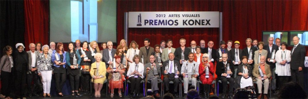 Los Konex de Brillante y los Konex de Platino sobre el escenario