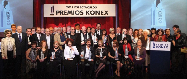El Konex de Brillante y los Konex de Platino sobre el escenario