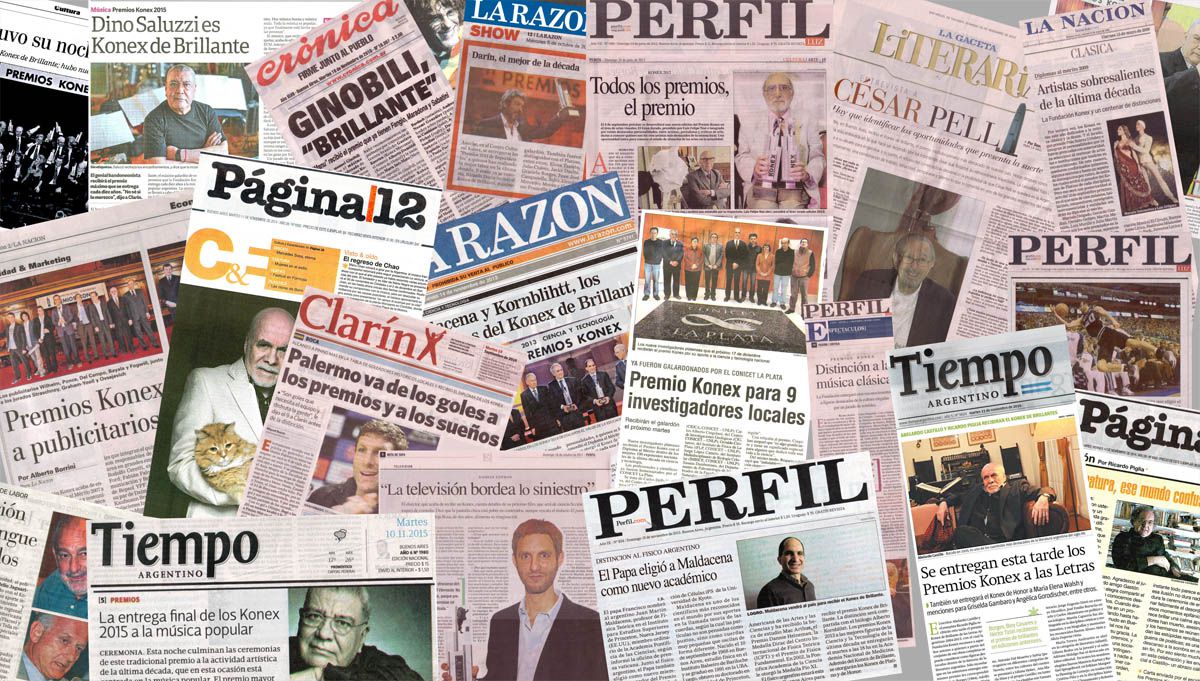 Notas de prensa de los Premios Konex 2022