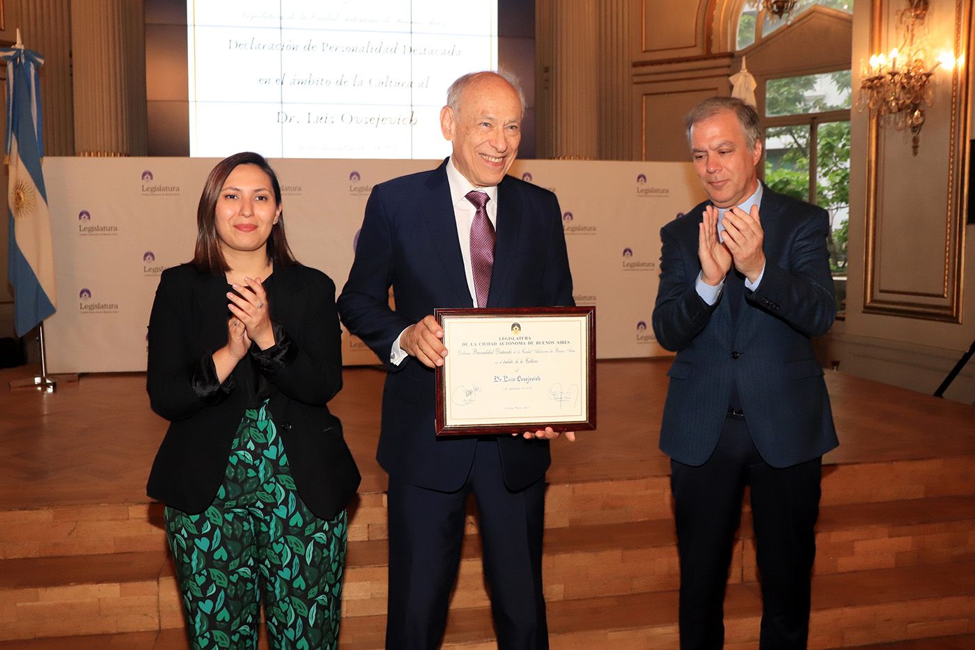 Luis Ovsejevich declarado Personalidad Destacada de la Cultura de la Ciudad de Buenos Aires